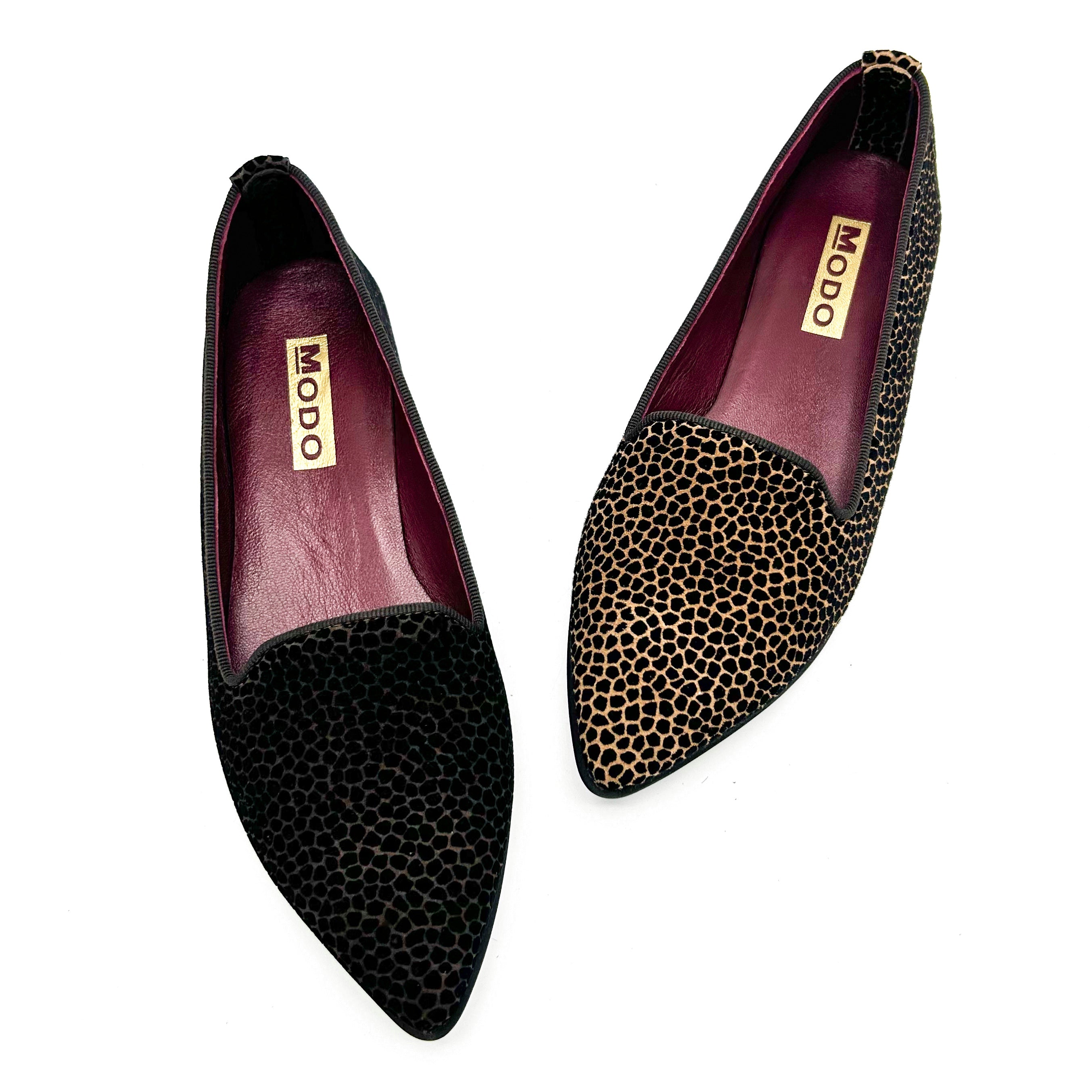 Ballerine a punta Animalier