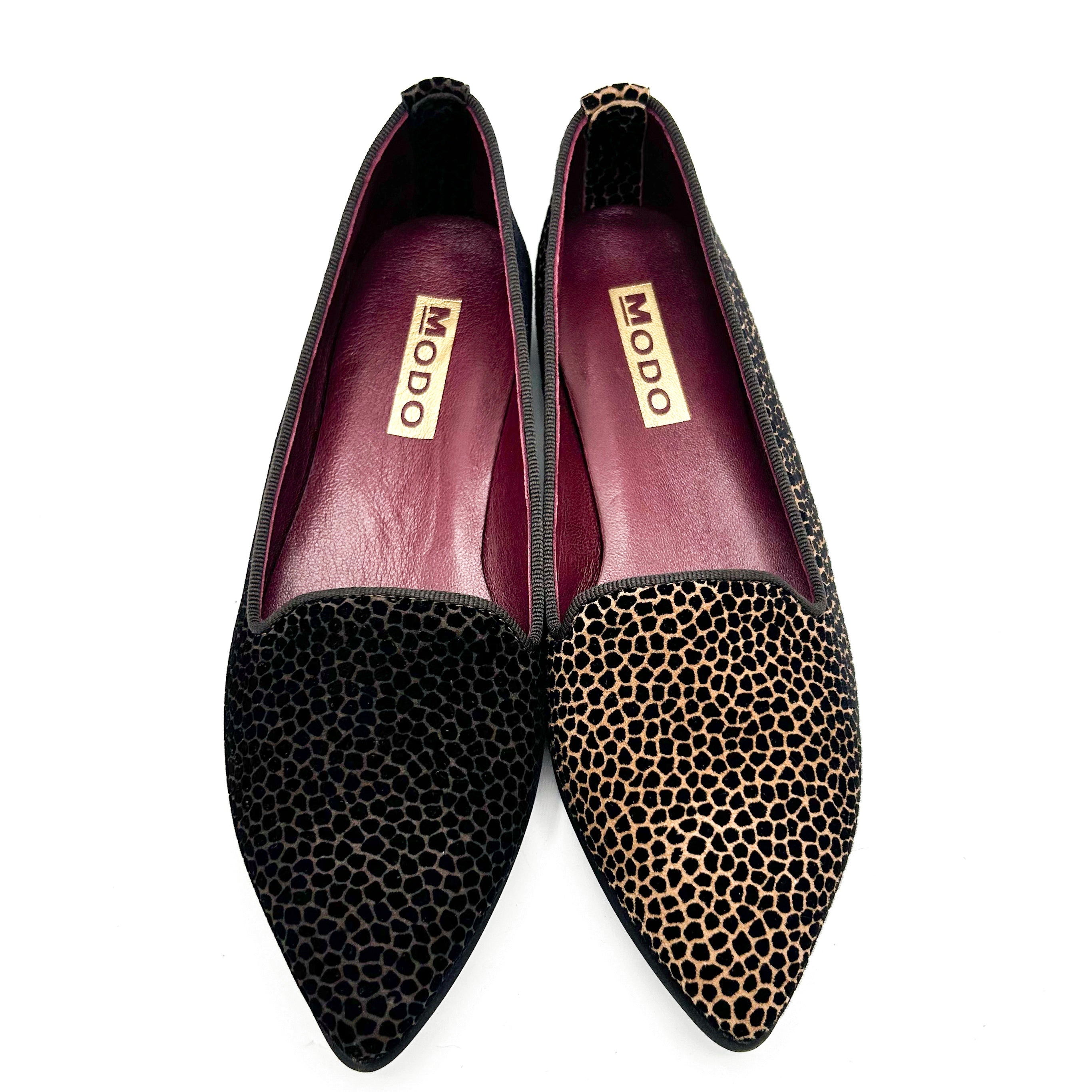 Ballerine a punta Animalier