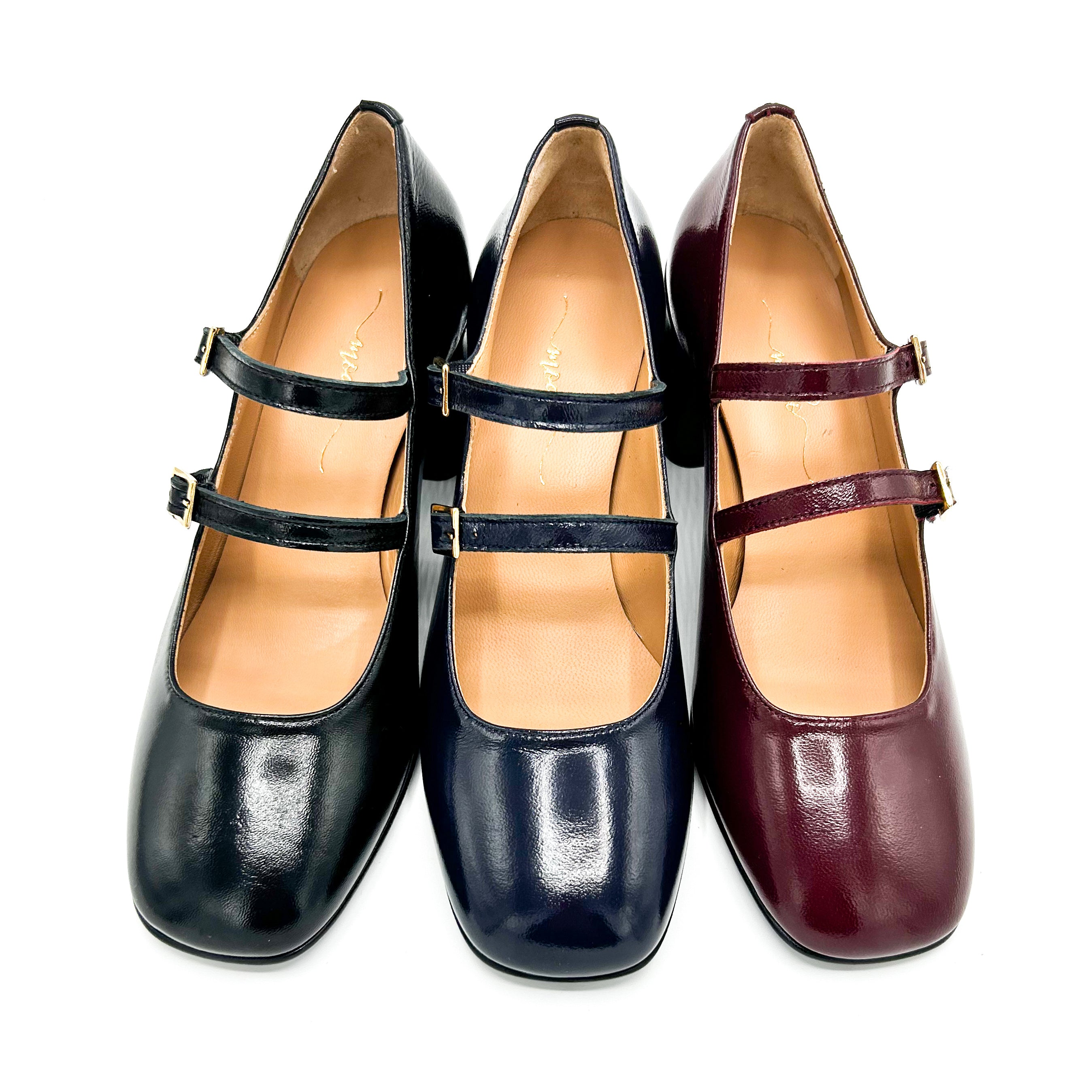 Mary Jane  doppia fibbia tacco 60