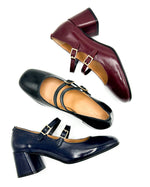 Carica l&#39;immagine nel visualizzatore di Gallery, Mary Jane  doppia fibbia tacco 60
