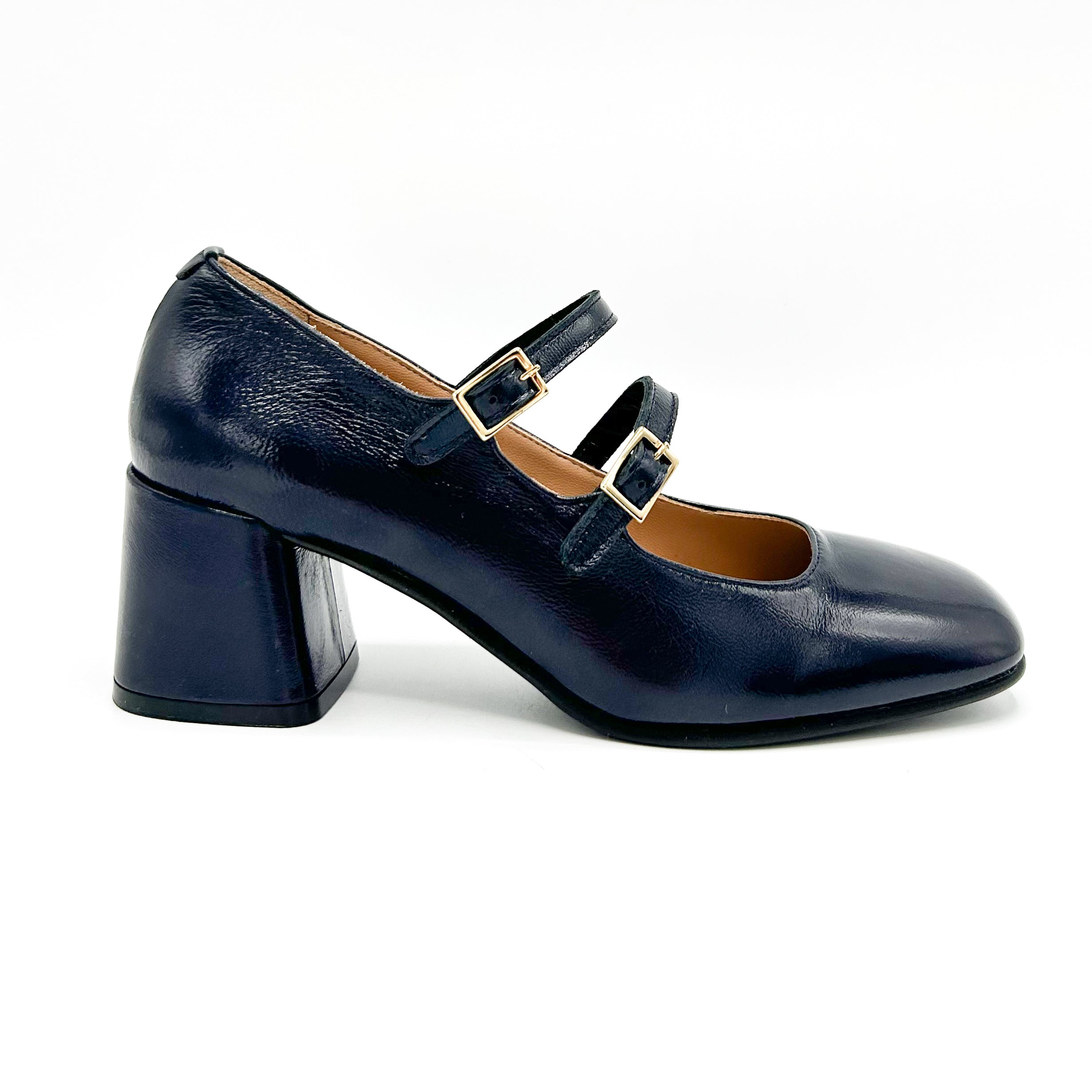 Mary Jane  doppia fibbia tacco 60