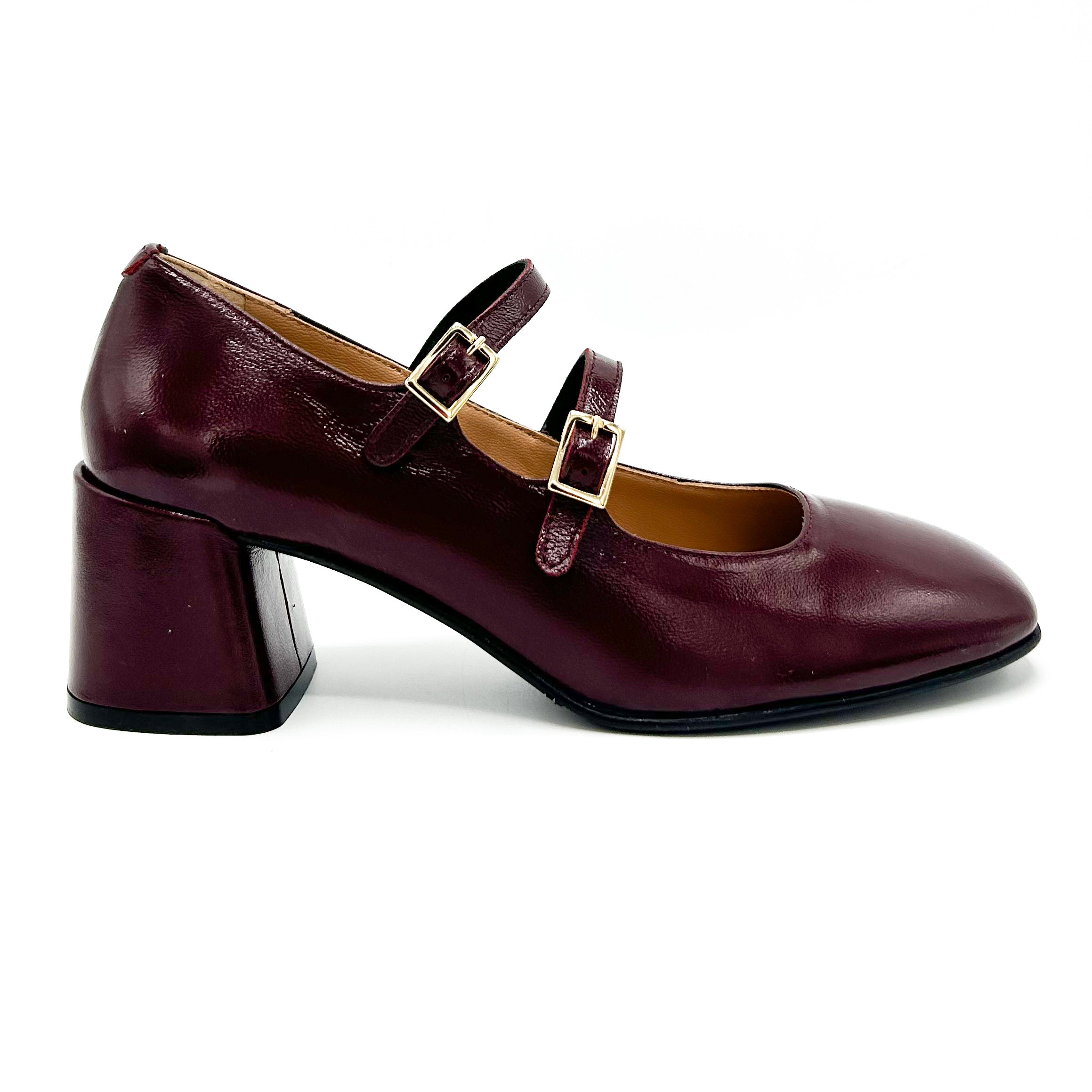 Mary Jane  doppia fibbia tacco 60