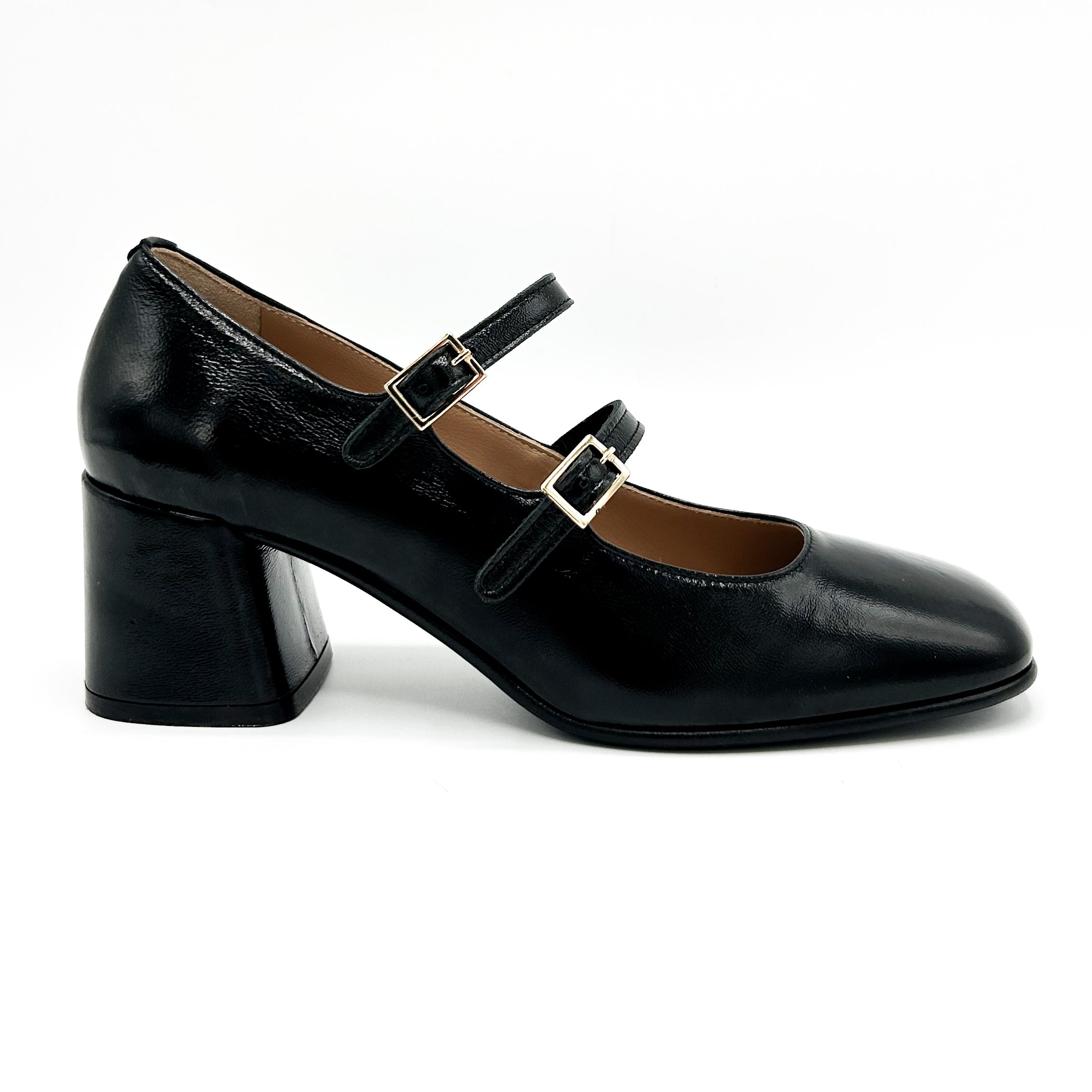 Mary Jane  doppia fibbia tacco 60