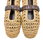 Carica l'immagine nel visualizzatore di Gallery, Ballerine Shaddy raffia e pelle
