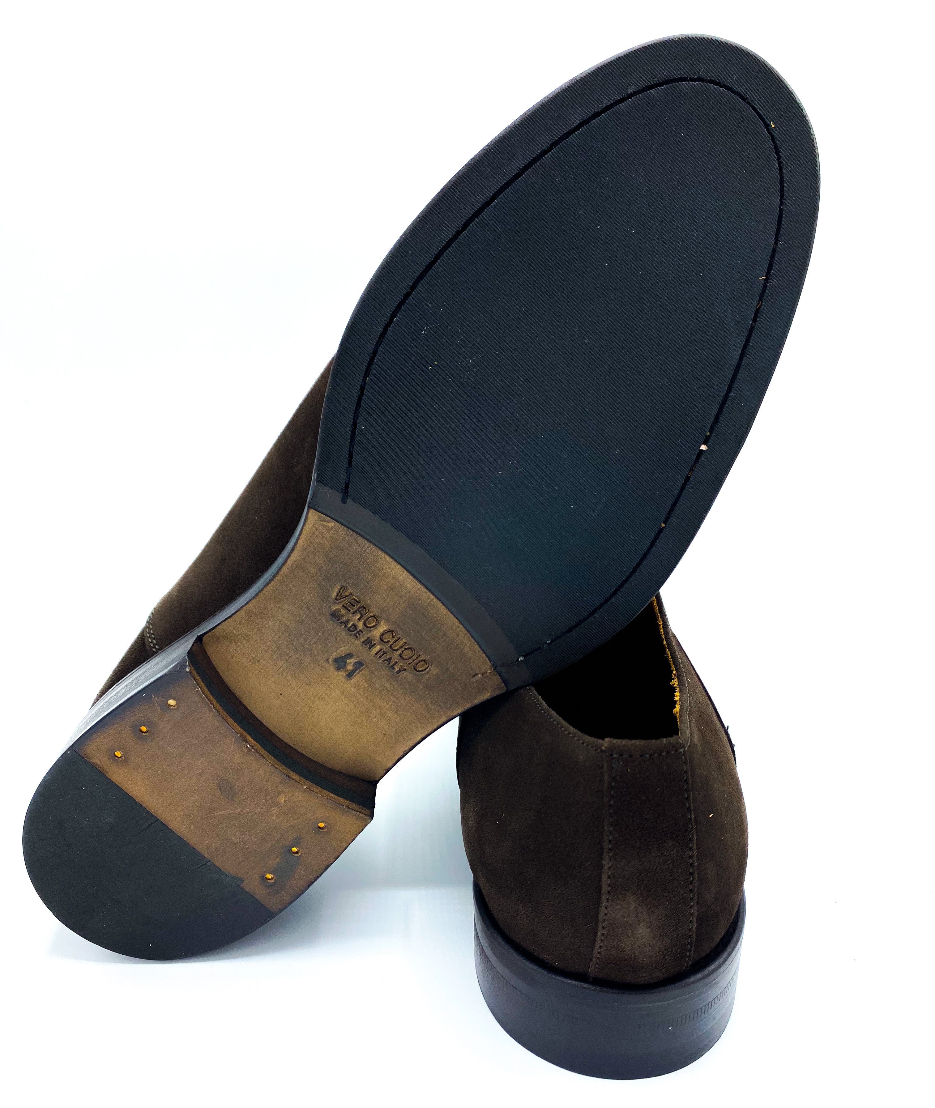 Scarpa stringata francesina in camoscio – Gingercalzature